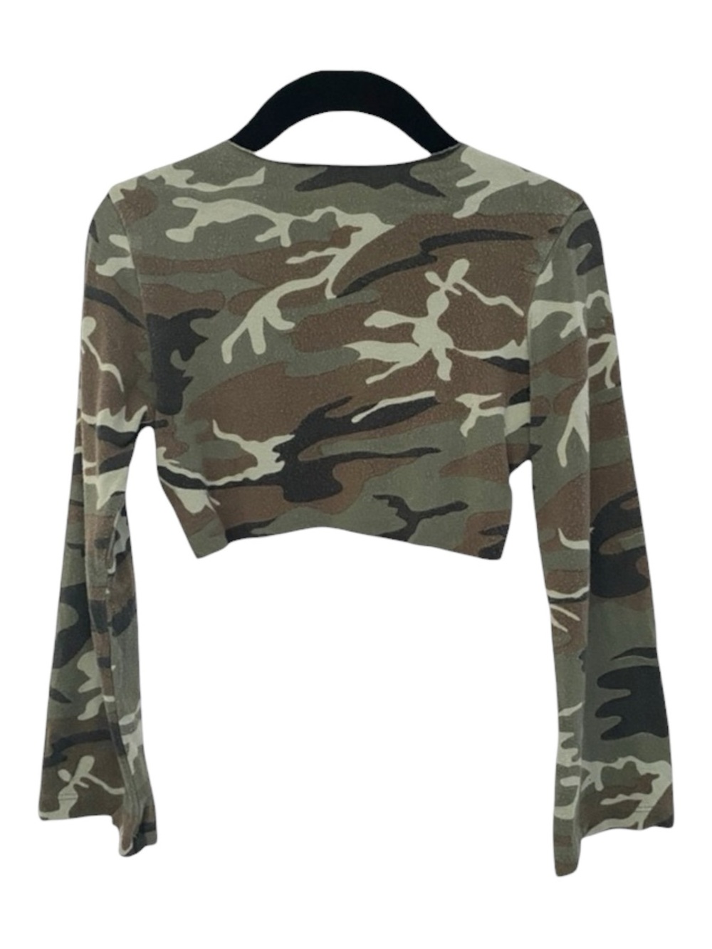 Flowers by Zoe ꕥ Camo Print Crystal Shrug Jacket Top ꕥ Army Green Camo ꕥ 5 5T - Picture 5 of 16
